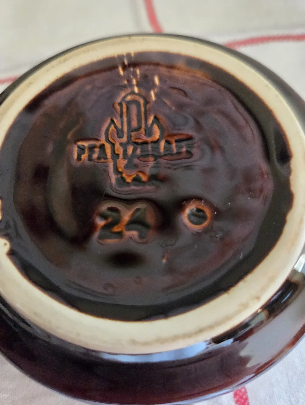 Vintage Pfaltzgraff Gourmet #24 Creamer & OPEN #22 Sugar Set Brown Drip Glaze